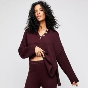 Free People Hailee Pullover In Plum
